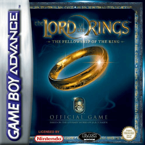 Lord of the Rings Fellowship of the Ring box art for GameBoy Advance